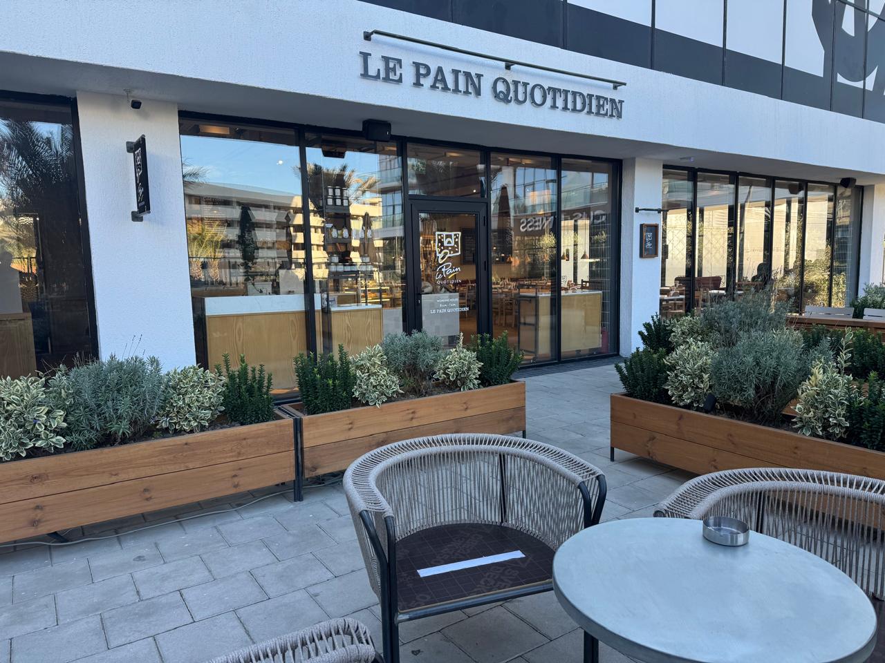 Le Pain Quotidien restaurant interior, Sea Breeze Resort, Baku