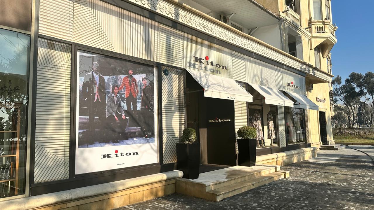 Kiton menswear boutique interior, Port Baku Mall, Baku